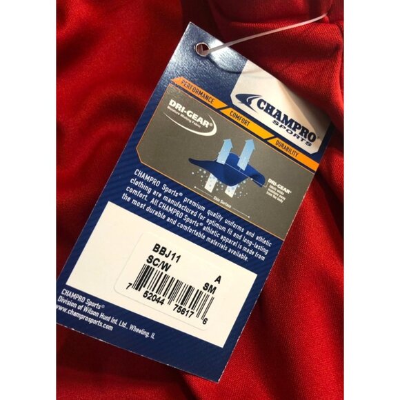 Champro Sport Adult Small Red/White Reversible Basketball Jersey - Picture 13 of 14